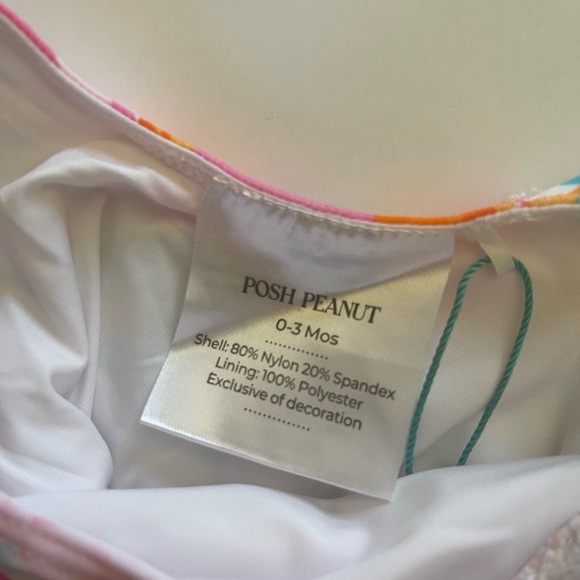 Posh Peanut baby girls size 0 - 3 months swimming suit - NEW with tags - Picture 4 of 5